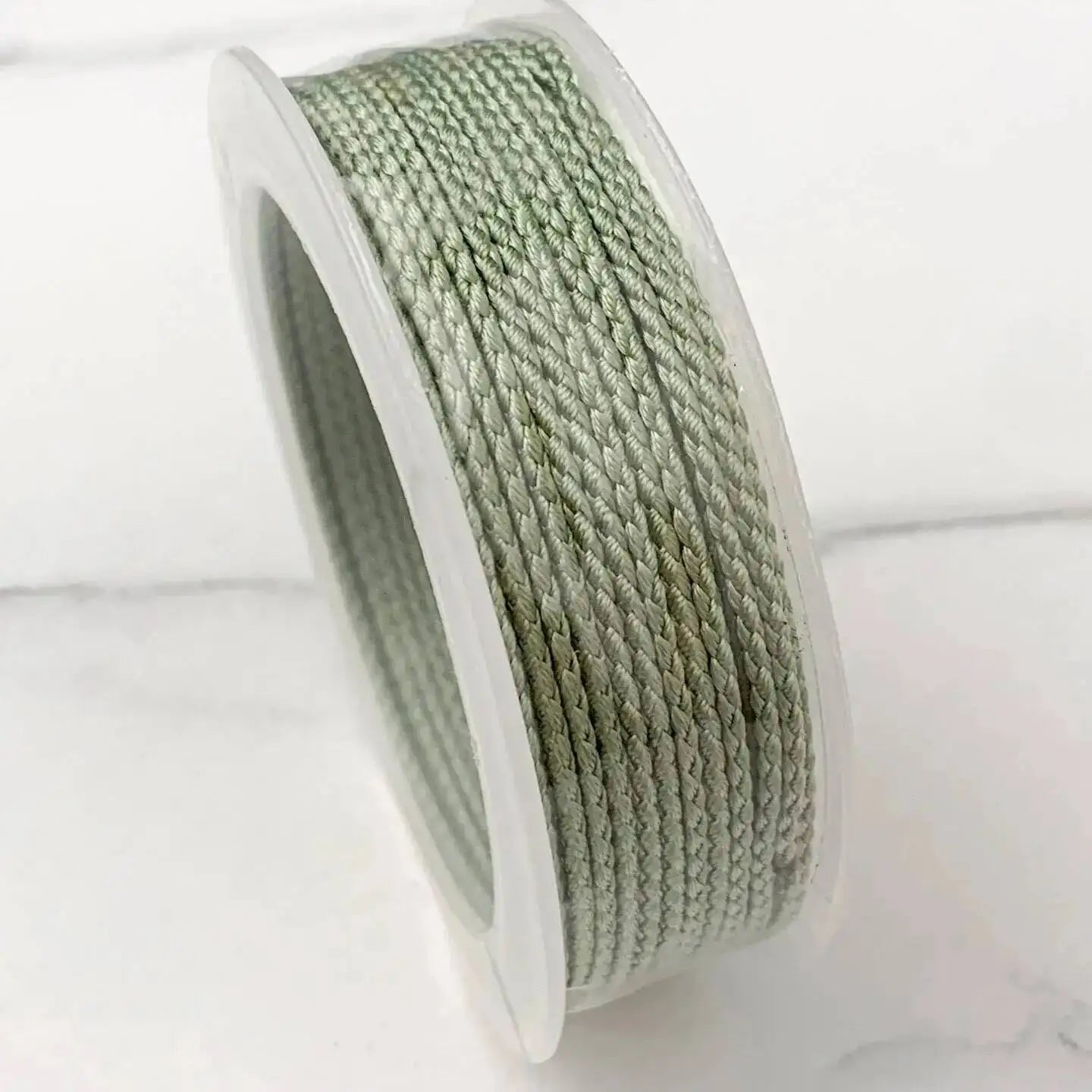 1.5mm 10M Two-Color Braided Cotton Woven Rope Twist Jewelry Line DIY Hand Rope Lanyard Necklace Hanging Cord Oasis Select Gray-green