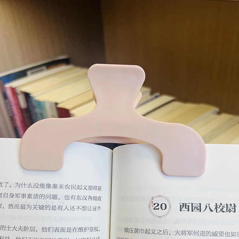 Simple Fixed Book Clips Frosted Transparent Page Holder For Reading Tool Memo Clip Kawaii Desk Accessories Practical Note Holder Oasis Select A5