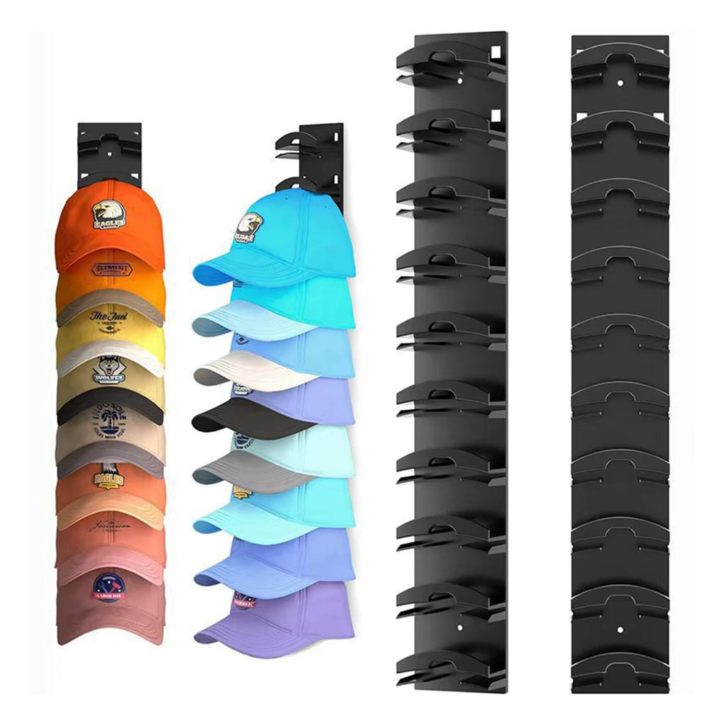 10-Grid Wall Mounted Hat Rack | Baseball Cap Organiser