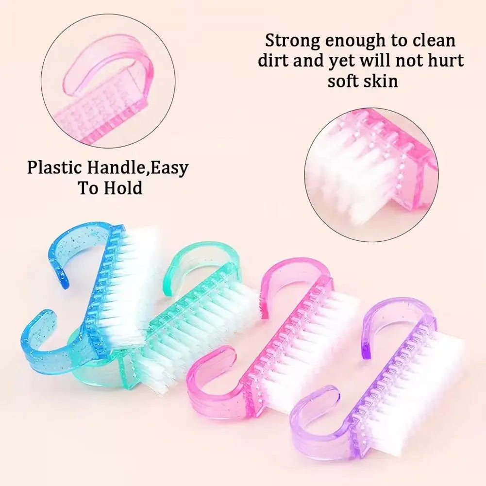 Nail Scrub Brush Set – Fingernail & Toe Cleaning (3/6/9 Pack) Nail Cleaning Brush Oasis Select