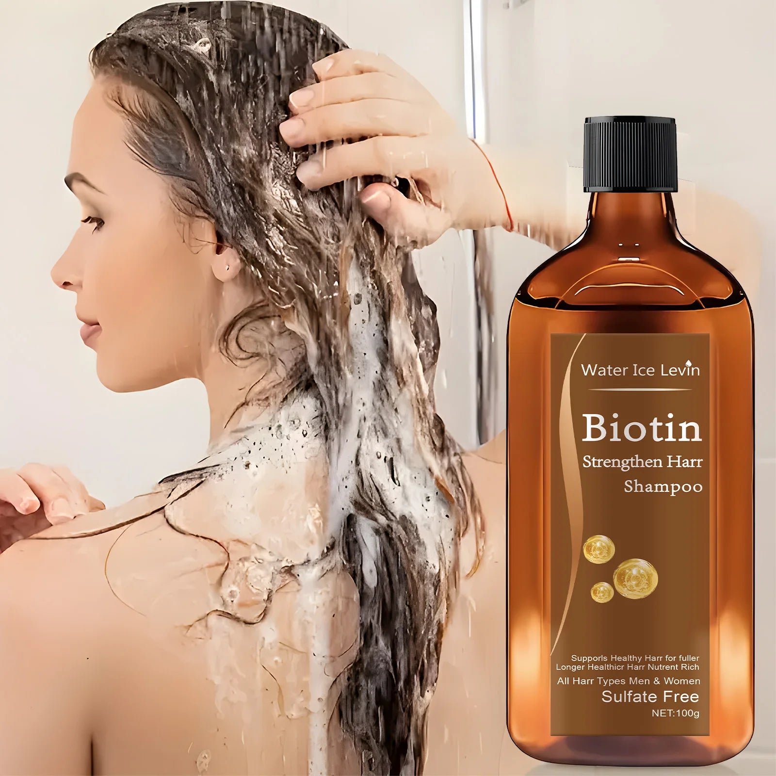 Biotin hair Growth shampoo anti-hair loss treatment for men and women rapid thickening and re-oil beauty health Oasis Select