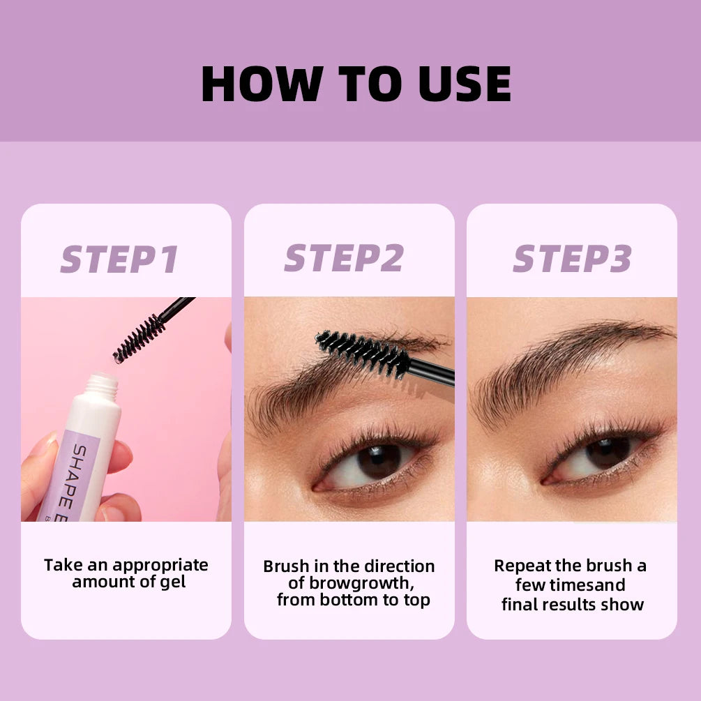 QIBEST Clear Eyebrow Soap Brow Gel – Long-Lasting Hold | 12g