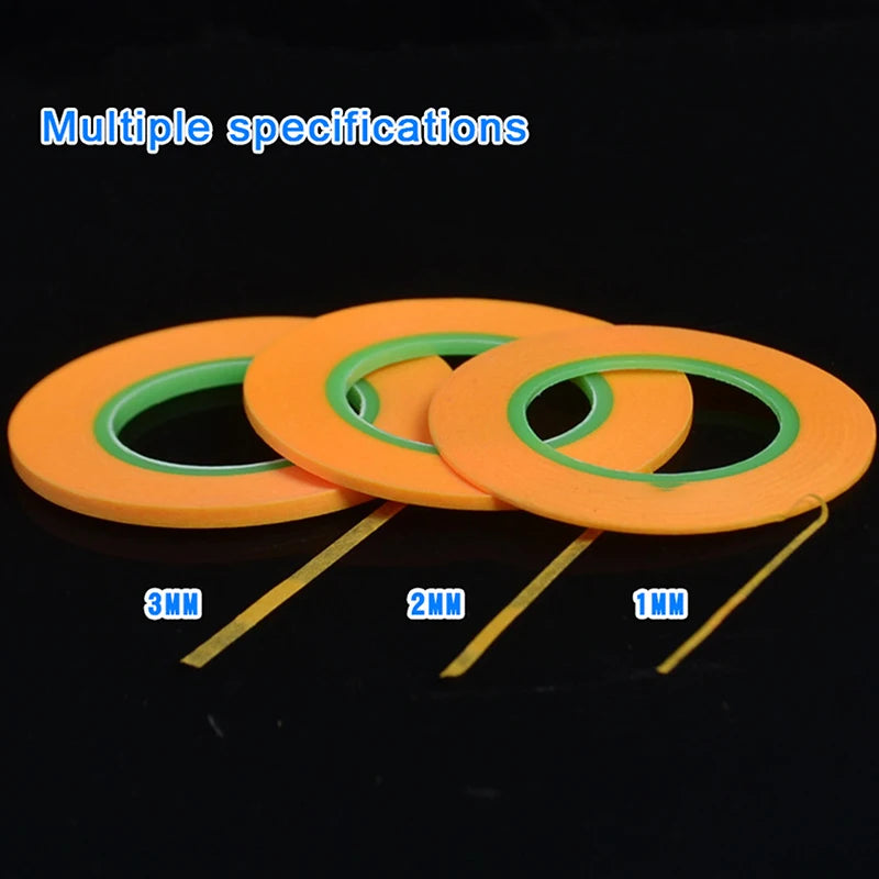 18Meters Wide 1mm/2mm/3mm Model Spraying Coating Color Ultra Tape Fine DIY Special Masking Model Covering Tape Oasis Select