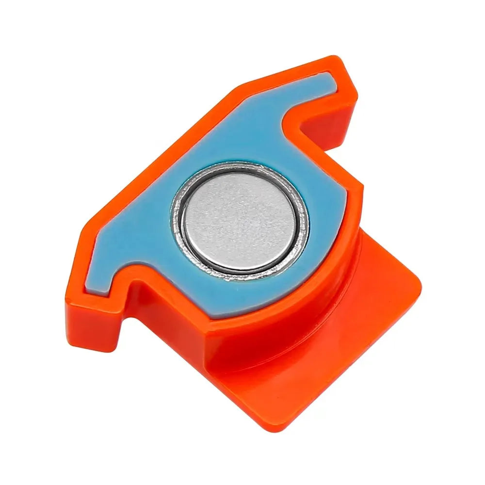 Anti-Slip Grip Sewing Magnetic Seam Guide Locking with Scale Sewing Ruler Anti-Curling DIY Crafts Sewing Machine Seam Hem Guide Oasis Select Orange