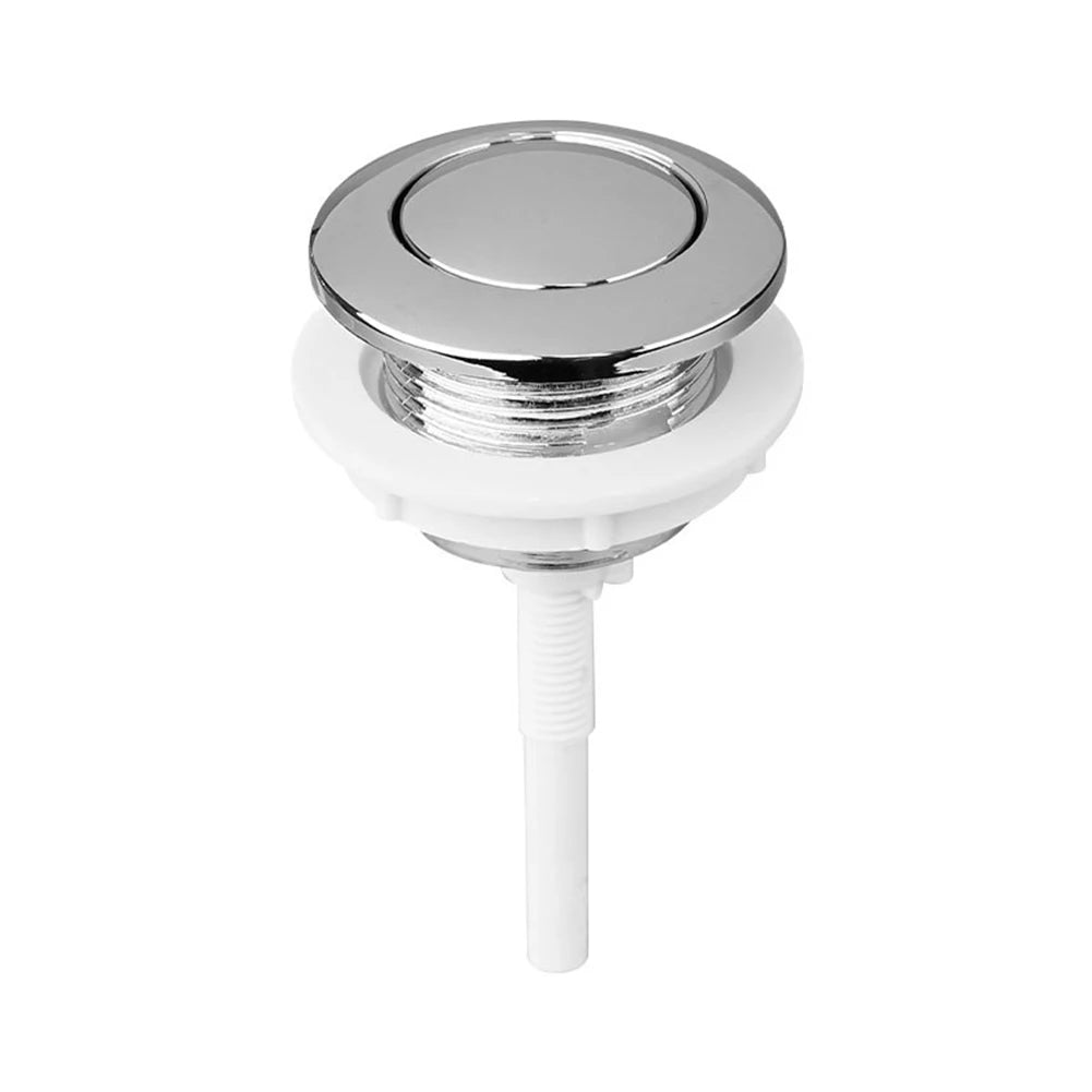 Push Button Toilet Tank Button Bathrooms 1 Piece ABS Plastic Corrosion-resistant Rust-proof Single Button Sliver Oasis Select