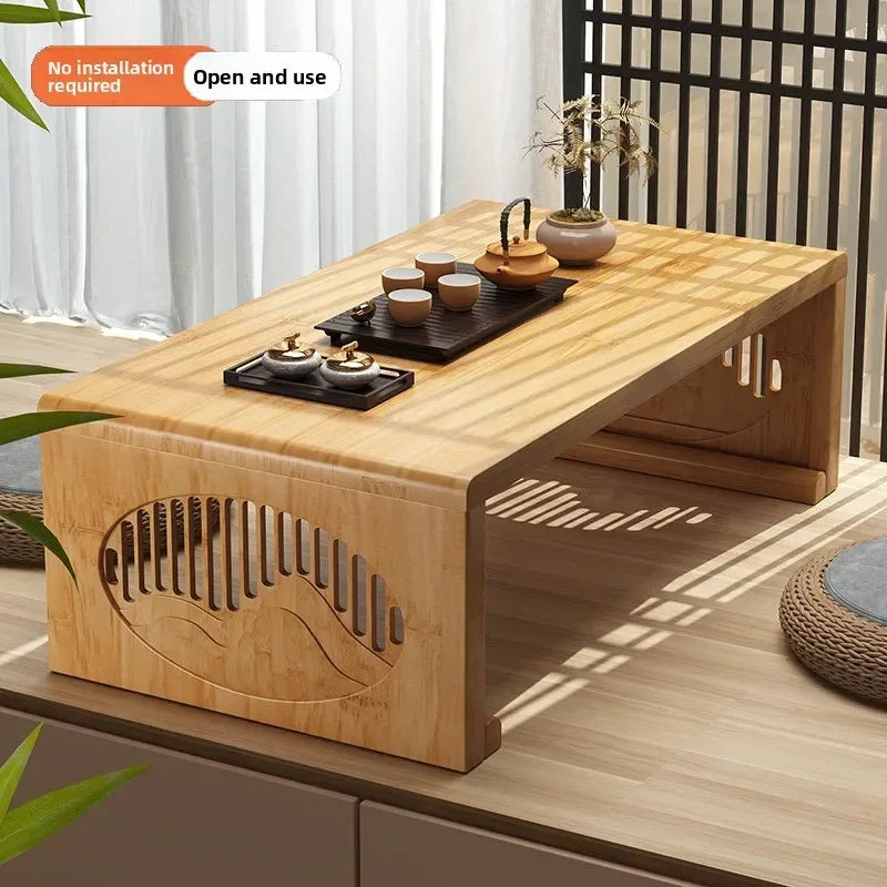 Multi-functional Bay Window Small Table Bed Folding Small Coffee Table Balcony Low Table Tea Table Oasis Select