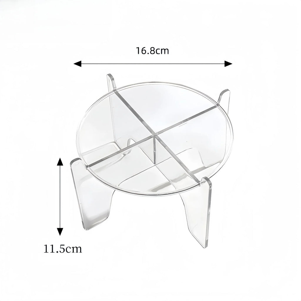 Acrylic Display Stand For Jar Dispenser Water Juice Drink Clear Round Holder Tabletop Rack Oasis Select 1pc