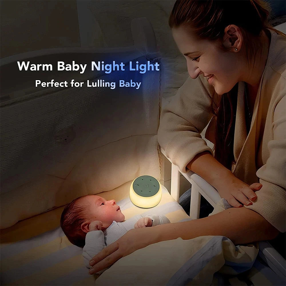 Portable White Noise Machine – 34 Sounds & Night Light