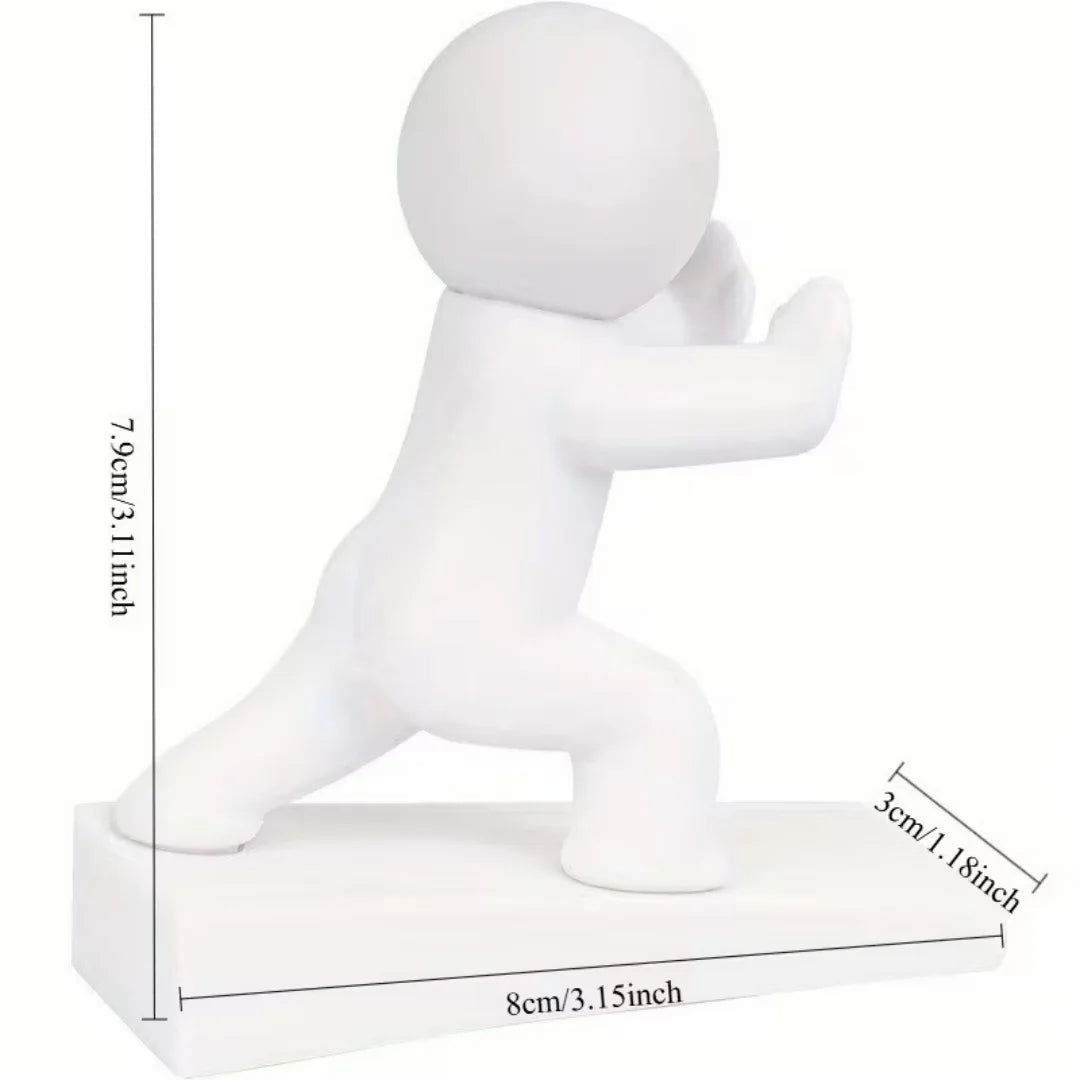 Funny Human Figurine Door Holder Anti-Collision Door Bumper Cute Household Door Stopper Home Decoration Figurine Oasis Select