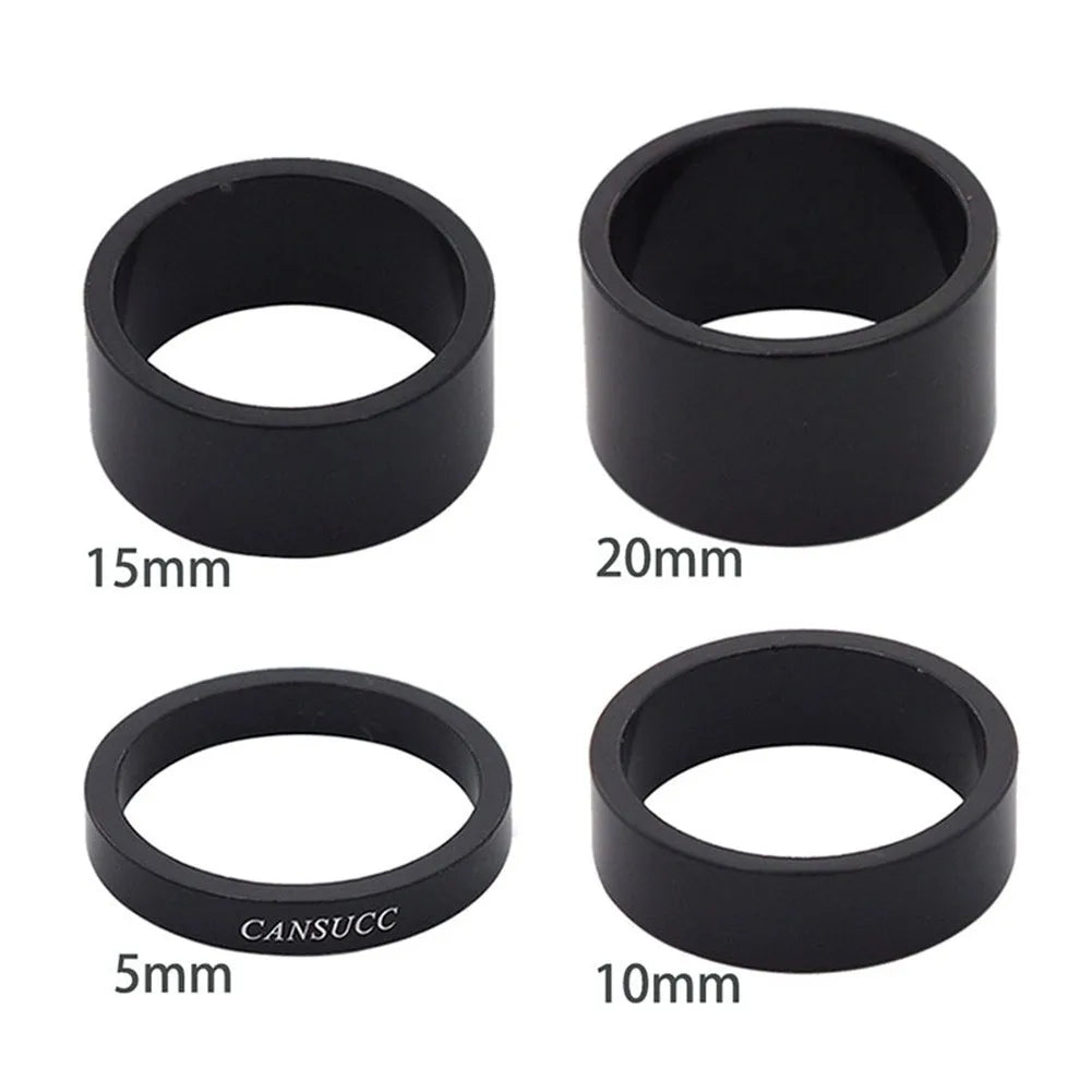 Fork Headset Spacer Front Headset Spacer Stem 1 Set Aluminum Alloy Bicycle Bike Black/Red/Blue/Silver/Gold 34mm Oasis Select Black