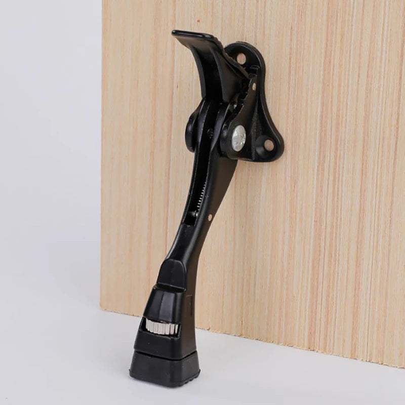 Heavy Duty Zinc Alloy Floor Door Stop with Adjustable Rubber Tip