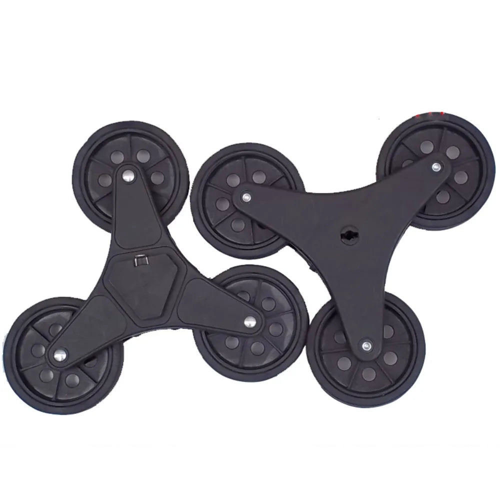 Shopping Cart Stair Climbing Wheel Sliding Rollers Replacement Casters Three-wheel Stair Climbing Pulley Oasis Select