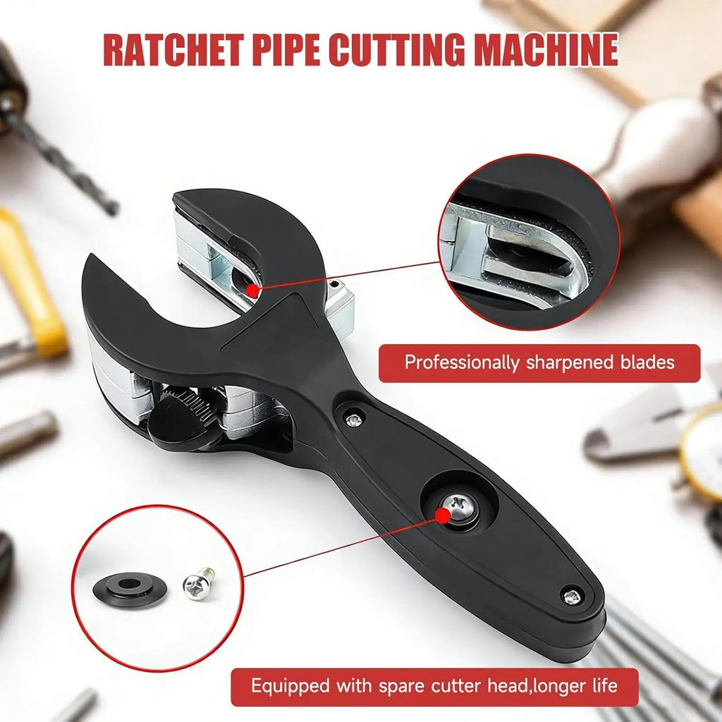 Ratchet Pipe Cutter 8-29mm for Stainless Steel Copper Aluminum Tubes Professional Hose Cutting Tool for Auto Repair and Plumbing Oasis Select