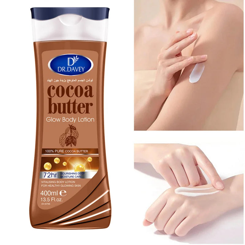 DR.DAVEY 400ml Cocoa Body Lotion – Deep Moisture, Non-Greasy