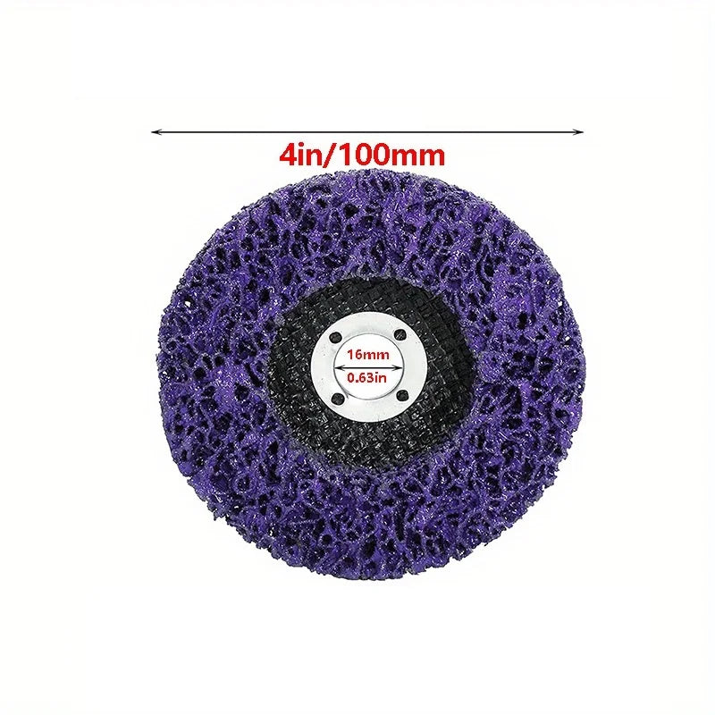 100mm Coral Poly Strip Disc – Rust & Paint Removal Abrasive Wheel Abrasive Strip Disc Oasis Select 100MM 1PCS