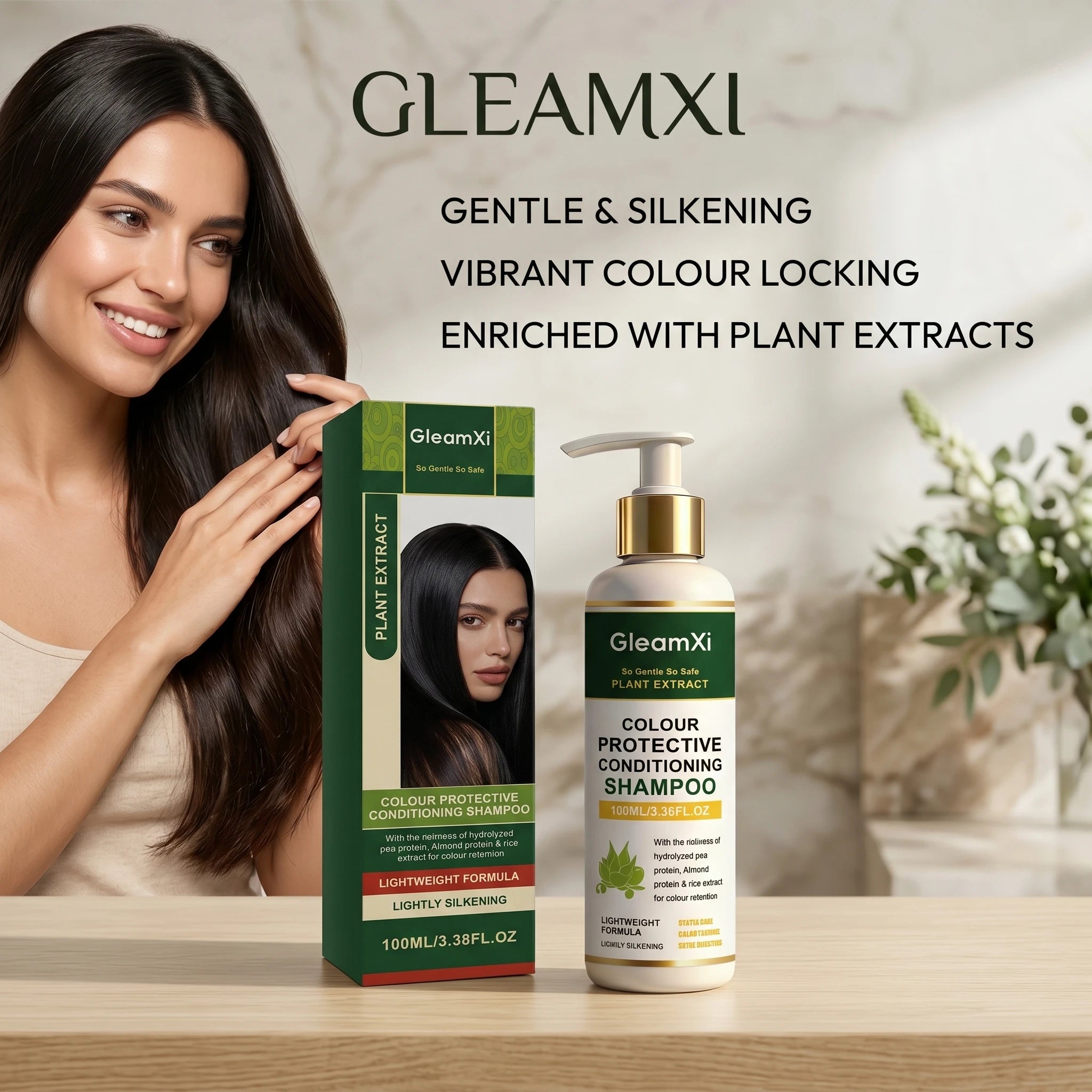 Gleamxi Colour Protect Shampoo – Color Lock, Soft & Shiny Hair