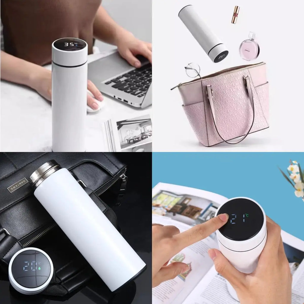 500ML Temperature Display Thermos Cup Stainless Steel Divided Thermos Bottle Outdoor Vacuum Insulated Cup Father's Day Gift Oasis Select