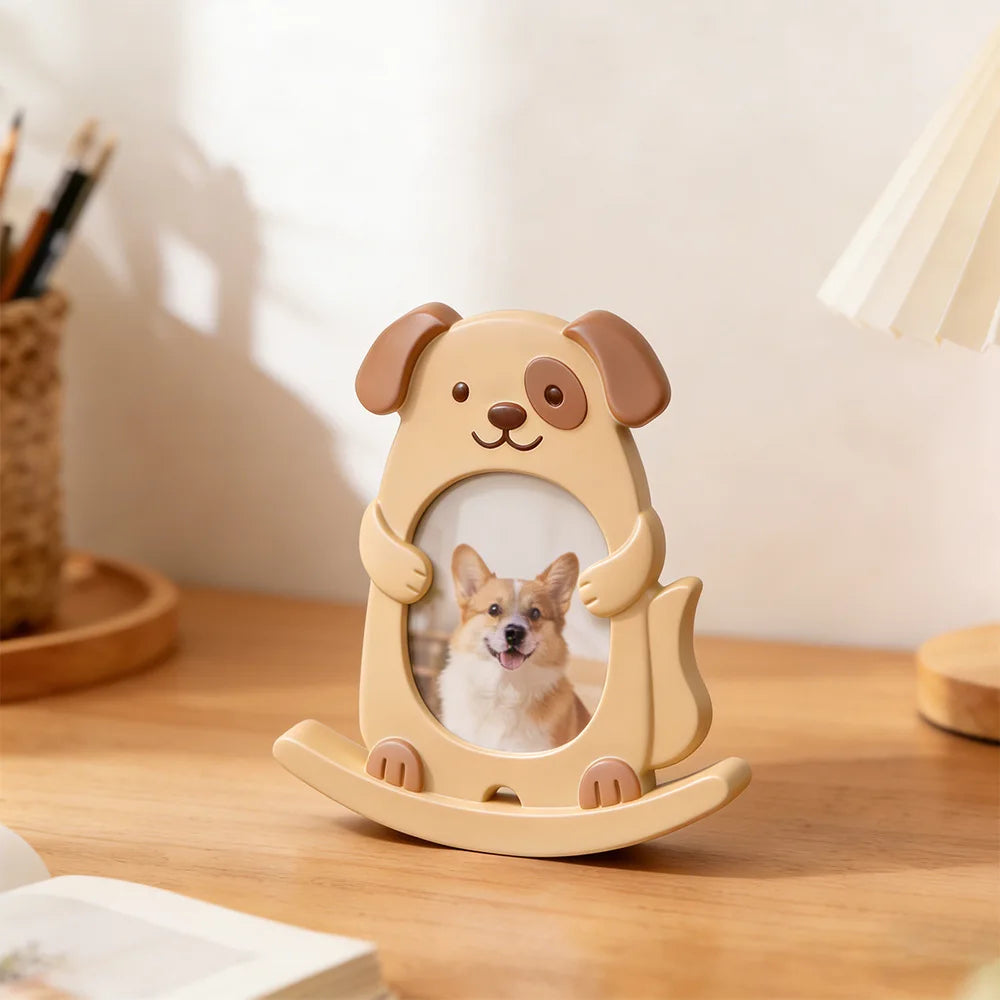 Cartoon Animal Photo Frame Silicone Mold DIY Cat Dog Dinosaur Picture Frame Resin Mould For Home Decoration Desktop Ornament Oasis Select