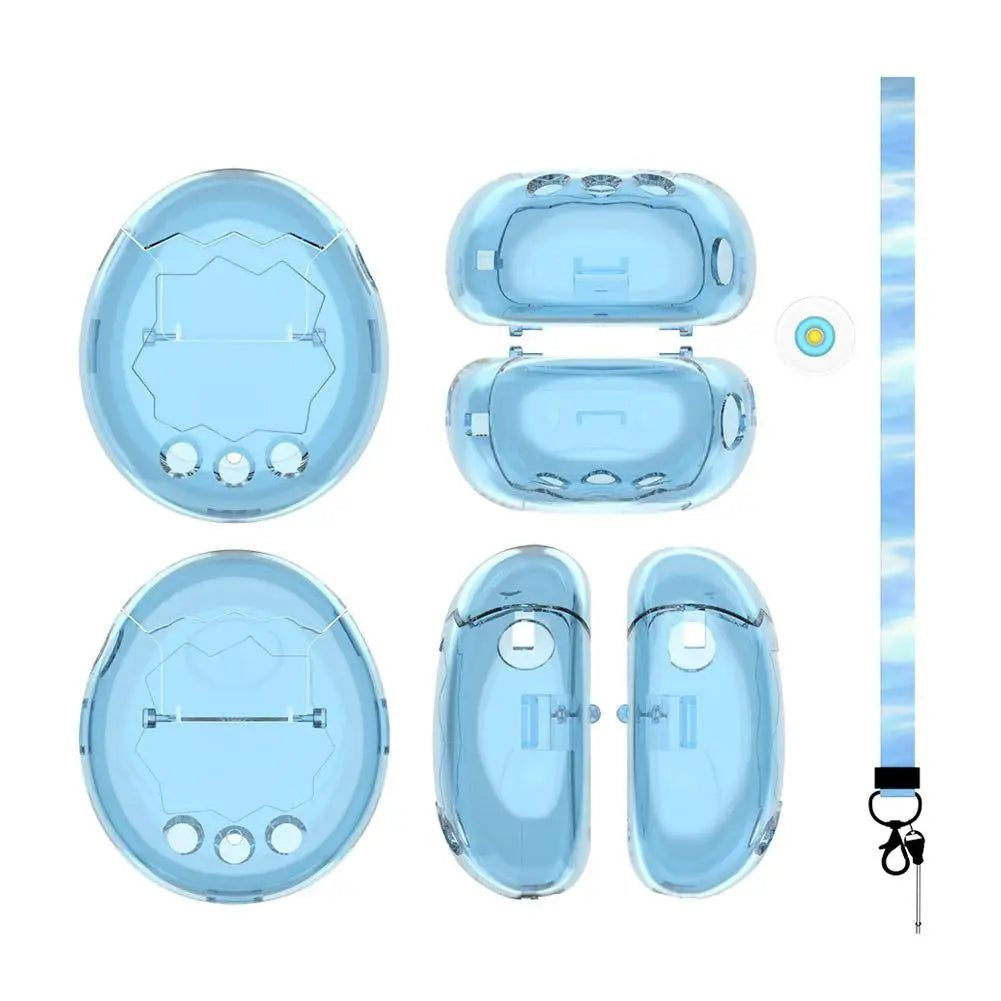 For Bandai Tamagotchi PC Protective Case Clear Hard Cover For Tamagotchi Paradise Electronic Pet Machine Decorative Cover Oasis Select transparent blue A
