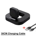 Classic Type C Fast Charging Dock Foldable Watch Wireless Charger Stand For Samsung Galaxy Watch 6 5 4 3 Pro 45/40/44mm Active Oasis Select black with cable