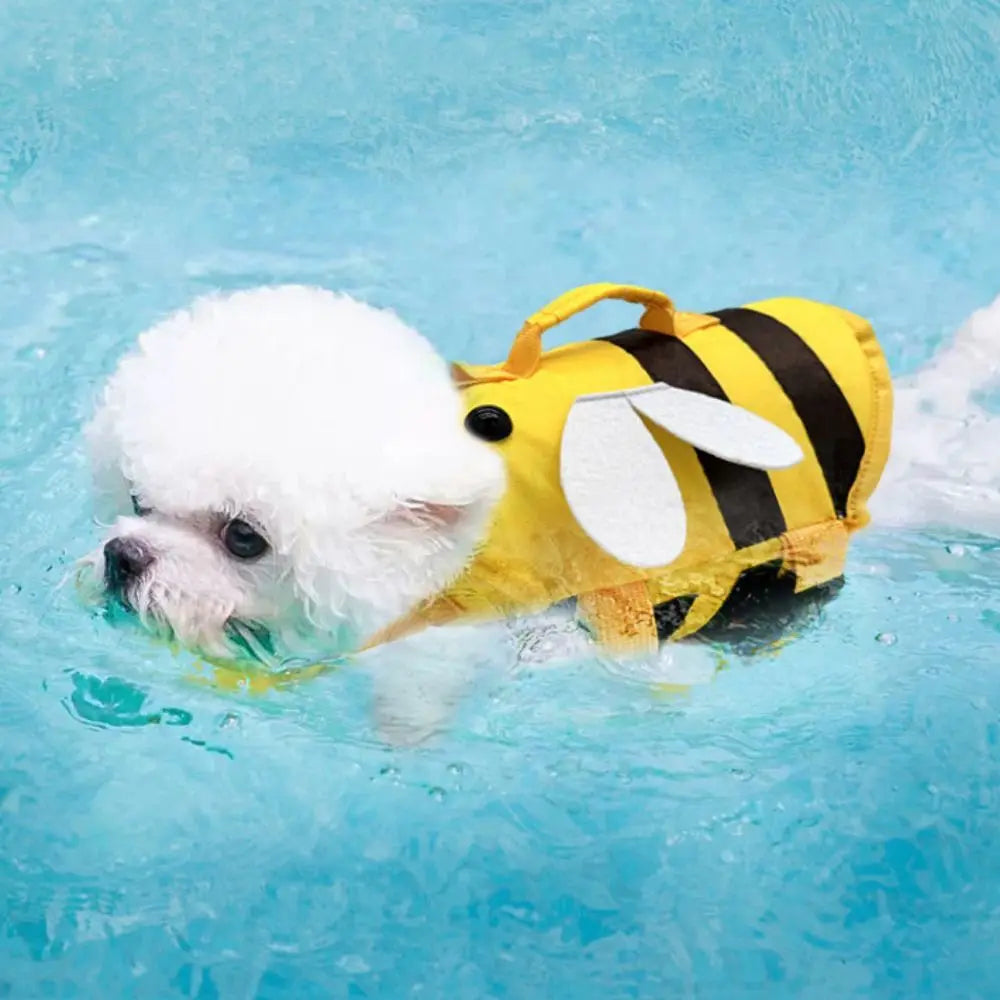 Little Bee Pet Dog Life Jacket Soft Adjustable Dog Swimming Clothes Breathable Summer Swimwear Clothes For Dogs Cats Oasis Select