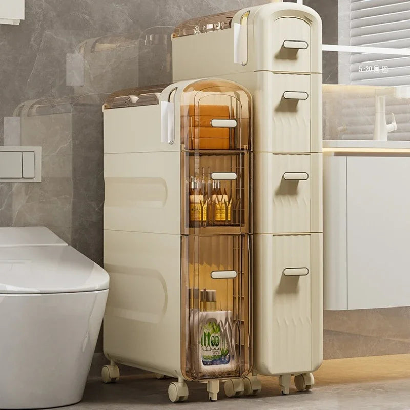 Multifunctional crevice storage cabinet, drawer type plastic locker Oasis Select