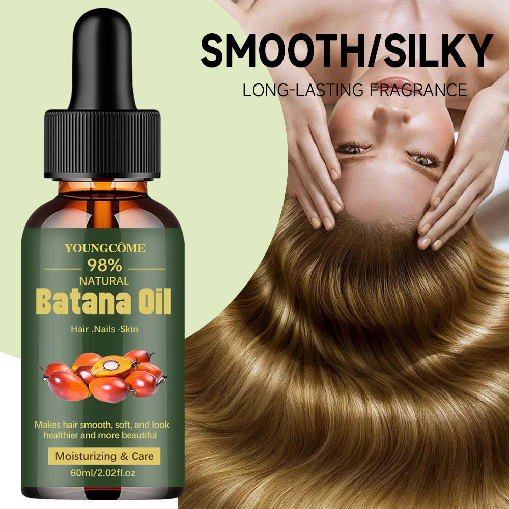 Natural Batana Oil For Hair Growth Pure Batana Oil Hair Shine Strengthen For Women Prevent Hair Loss Eliminate Split Ends 1/3pcs Oasis Select