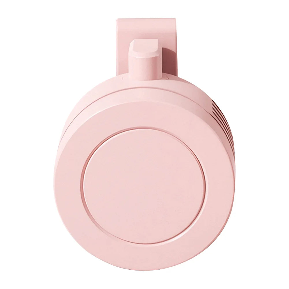 Mini Clip Fan With 3 Speeds Portable Bladeless Electric Fans Suspended Waist Fans Rechargeable Rotating Body Fan For Outdoor New Oasis Select Pink United States
