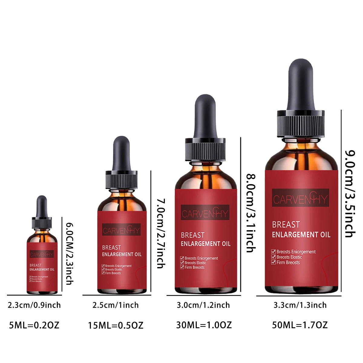 5ML/15ML/30ML/50ML/Women Breast Enlargement Oil Chest Enhancement Oils Elasticity Promote Female Bigger Breast Lift Firming Mass Oasis Select