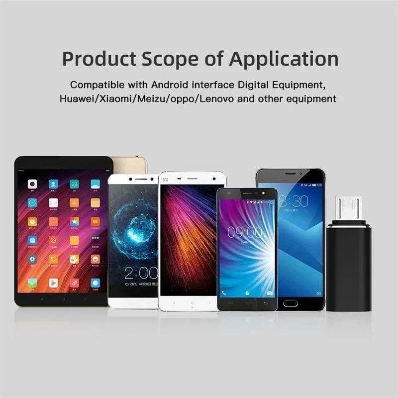 1-5 pcs USB Type C To Micro USB Android Adapter Connector for Phone Tablet Micro USB Male To Type C Female Converter Oasis Select