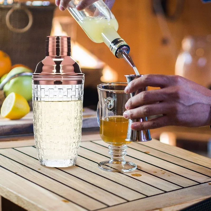 400ML Transparent Resin Shaker Cup, Milk Tea Accessories, Cocktail Shaker, Mixing Cup, Perfect for Whiskey and Other Beverages Oasis Select