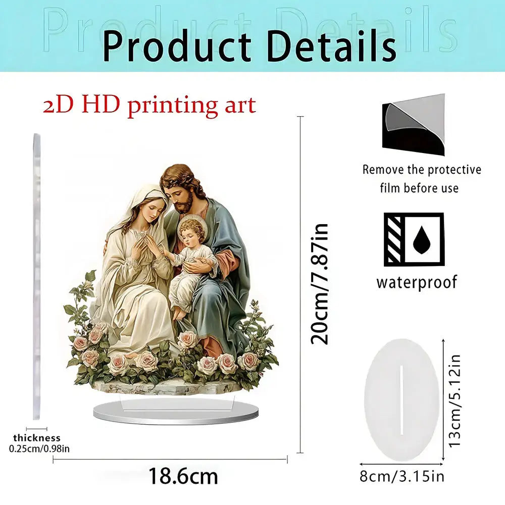 Nativity Scene Resin Statue | Holy Family Catholic Figurine