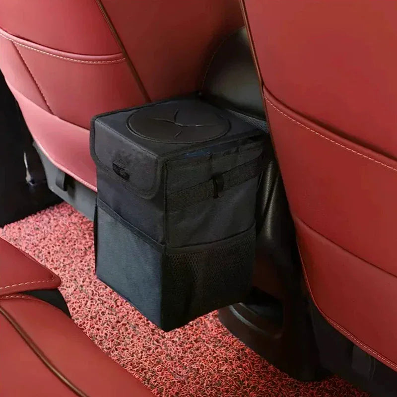 Portable Foldable Car Trash Can Waterproof Hanging Car Garbage Bin Multifunctional Car Interior Storage Container Oasis Select