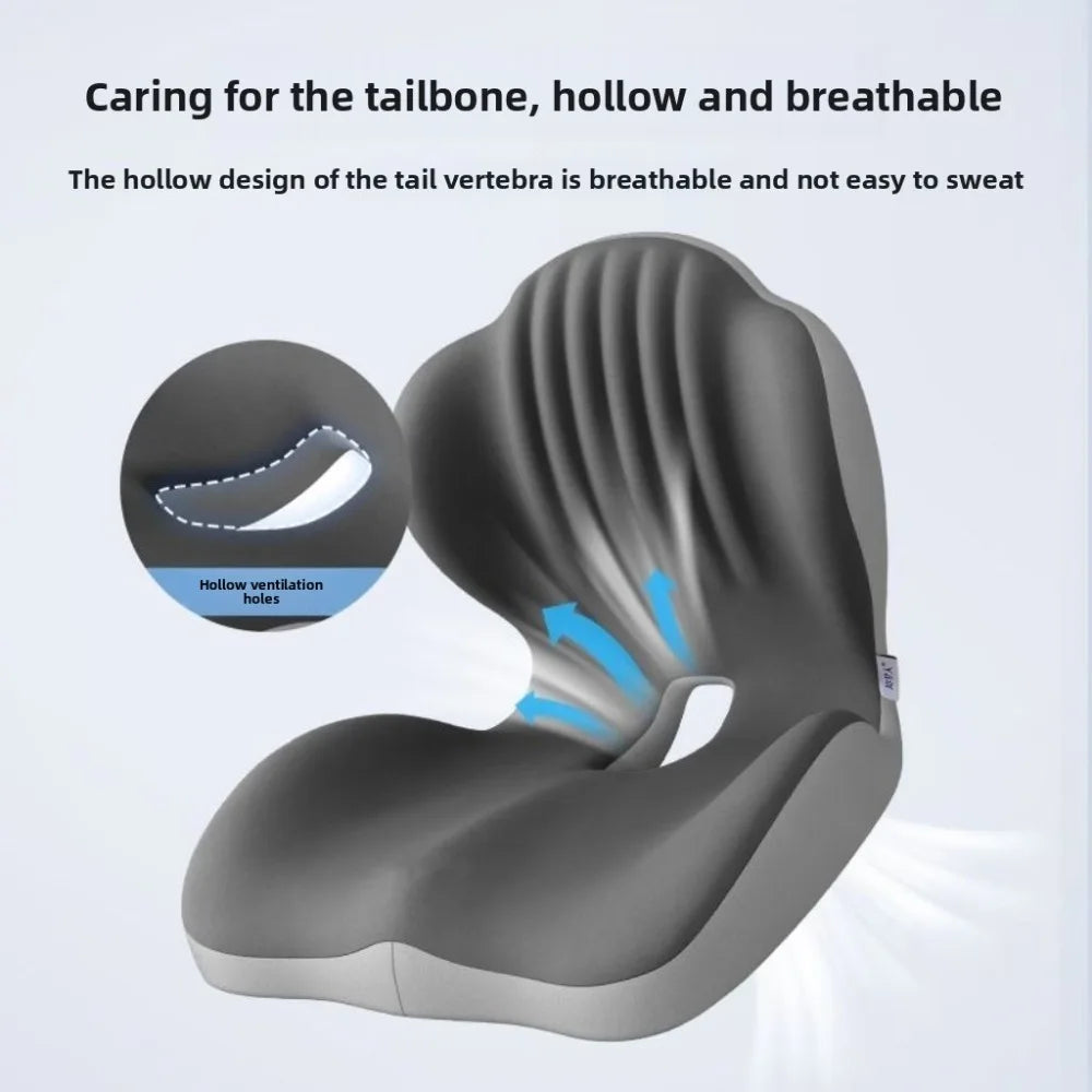 Soft Memory Cotton Seat Cushion Office Sedentary Seat Cushion Decompression Sitting Posture Correction Artifact Chair Cushion Oasis Select