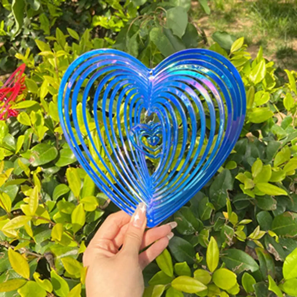Heart-shaped Elastic Hanging for Birds Pigeons Pest Control Wind Spinner Bird Repeller Garden Supplies Wind Rotation Oasis Select