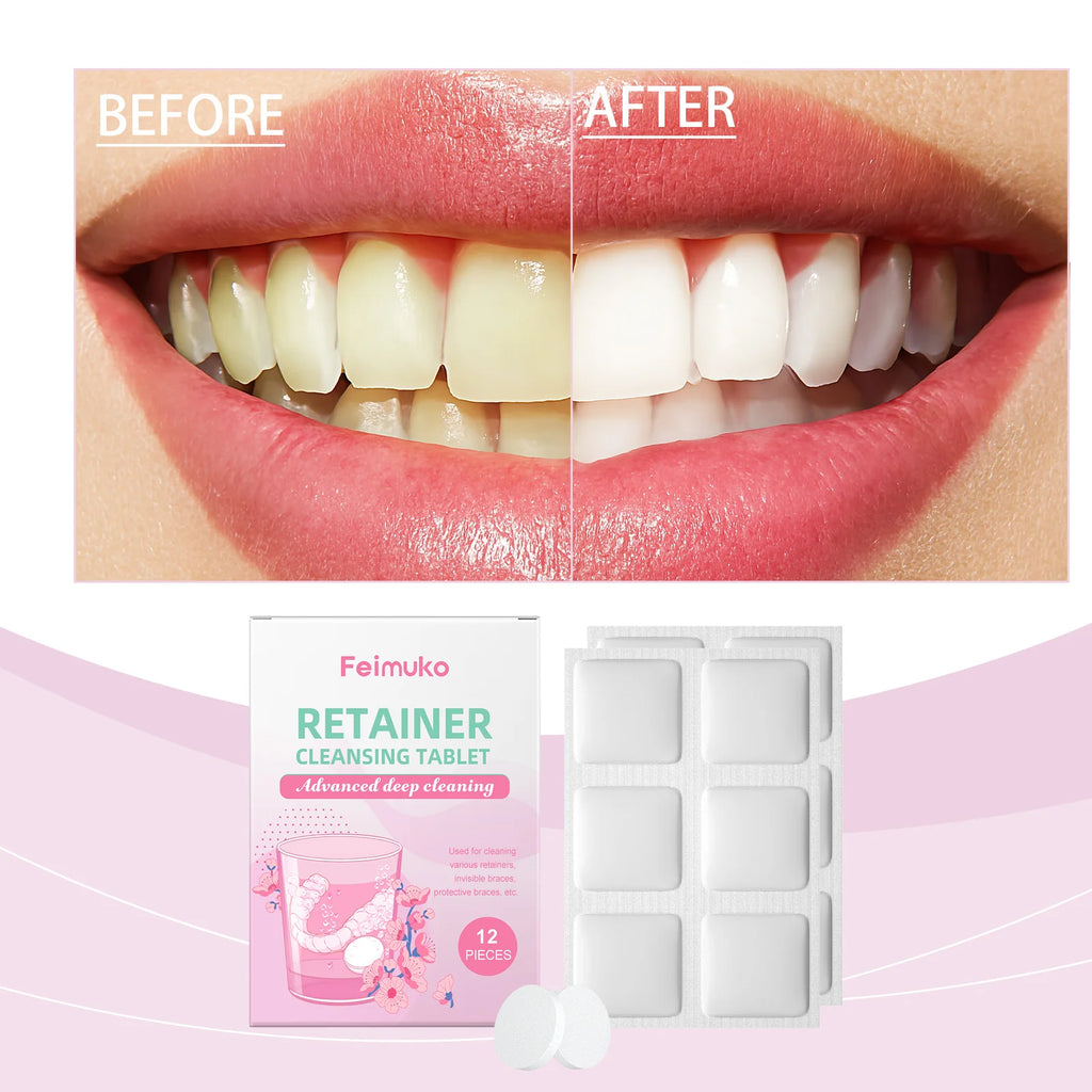Denture Cleaning Effervescent Tablets-Deeply Clean Impurities in Denture Crevices, Keep Them Fresh,Clean and Comfortable to Wear Oasis Select