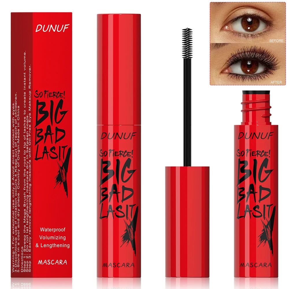 DUNUF 1 Pcs Long Lasting Mascara Thin Thick Waterproof Curl does not Easily Stain Sweat-proof and Non-smudging Beginner Friendly Oasis Select As shown
