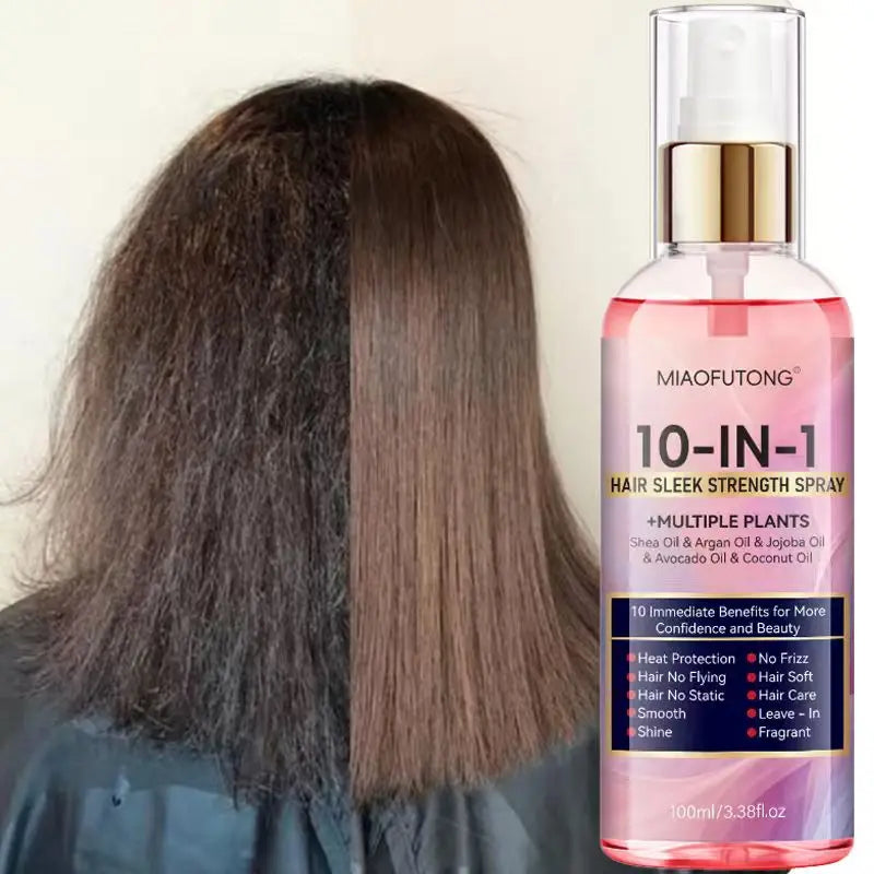 Instant soft 10 in 1 hair care spray - wash free hair retention conditioner, fast, soft and moisturizing, heat damage prevention Oasis Select