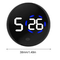 Waterproof car electronic clock electric vehicle dashboard display adhesive simple small clock LED Digital Kitchen Timer Oasis Select Black