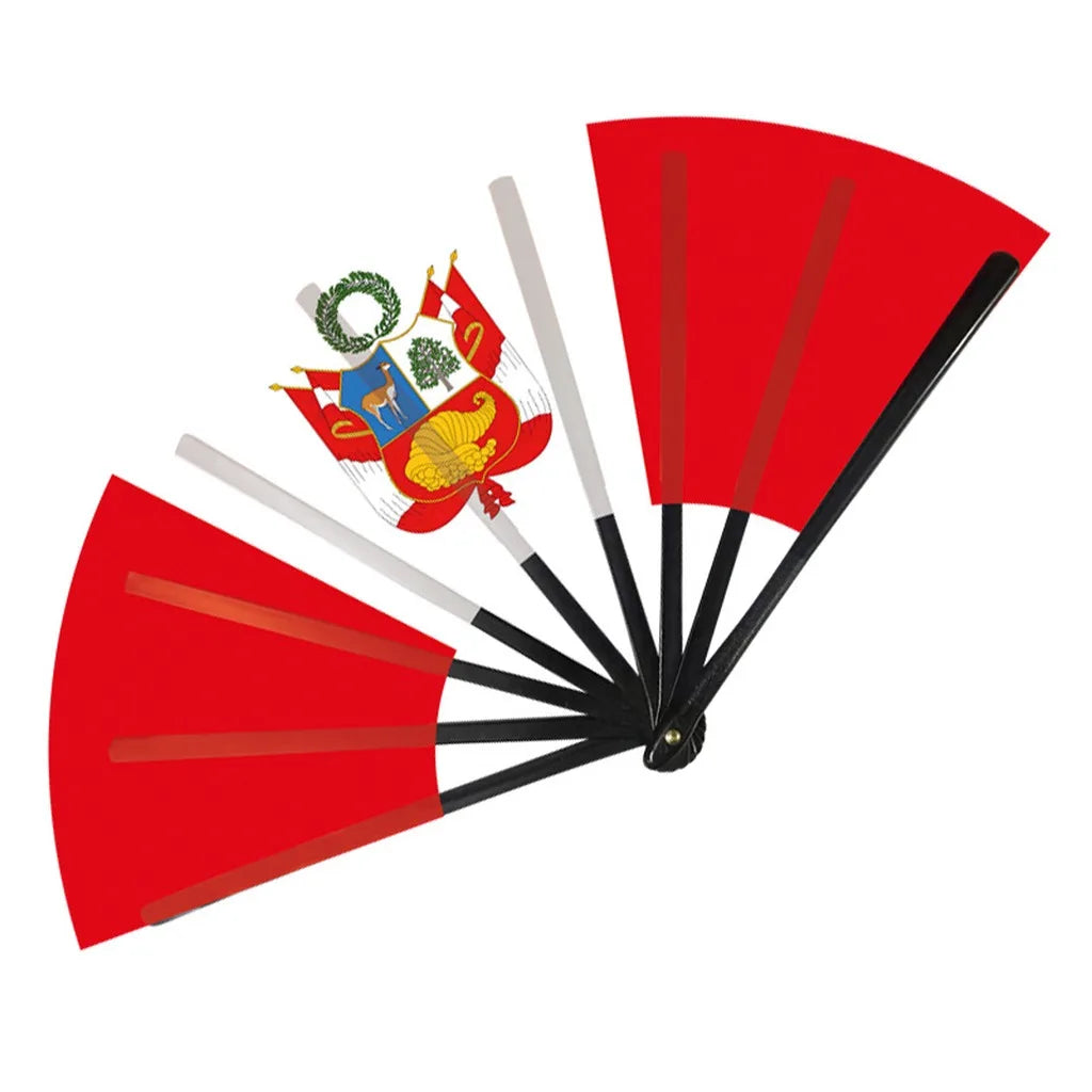 22cm Folding Hand Fan South America 8 Country Flags Cheering Fan For Sports Events Parties And Festival Celebrations Oasis Select color 4