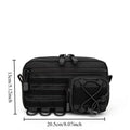 1pcs Waist Fanny Pack Men Multifunctional Hip Bag Portable Mobile Gear Pouch Outdoor Tool Bag for Climbing Camping Oasis Select black