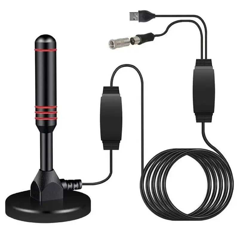 Indoor/Outdoor Digital TV Antenna with Sucker Mount Explosions Ground Wave DTMB Antenna for Household DVB-T Reception Oasis Select