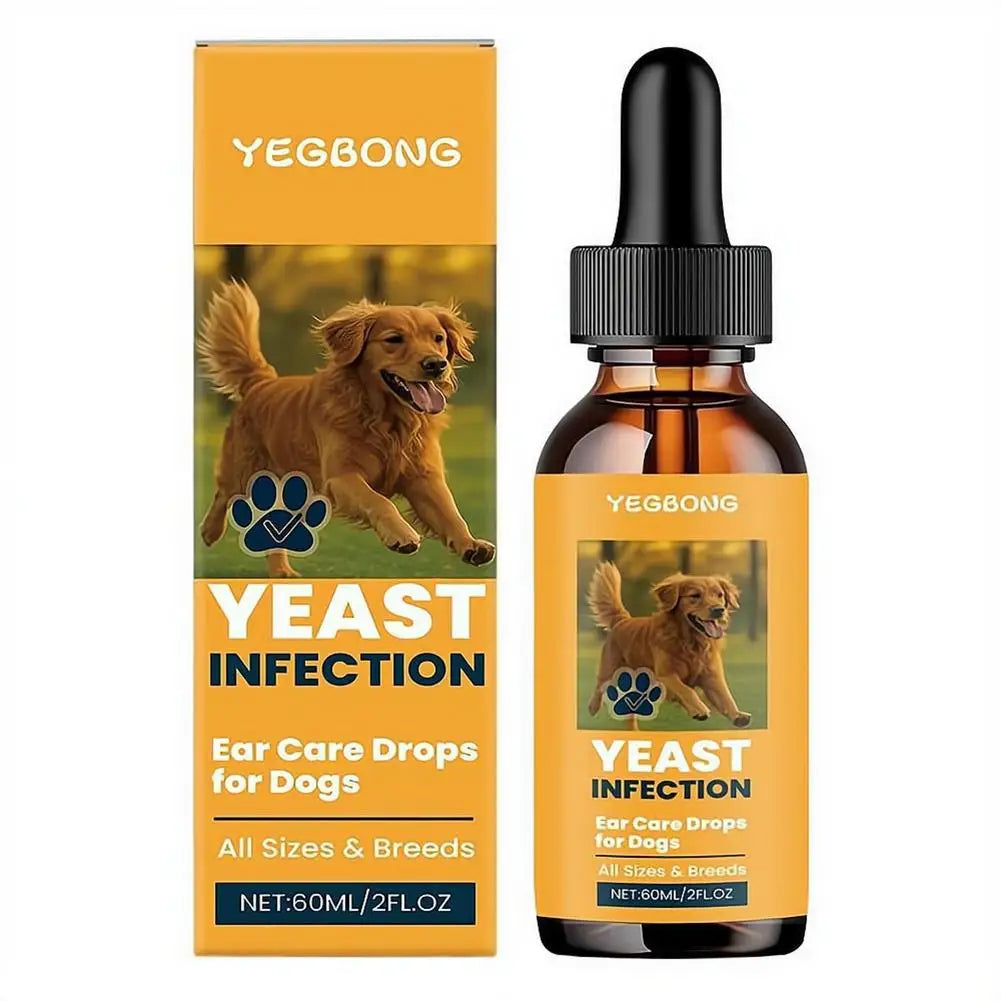 Dog Ear Care Drops 60ml – Yeast, Itch & Odor Relief