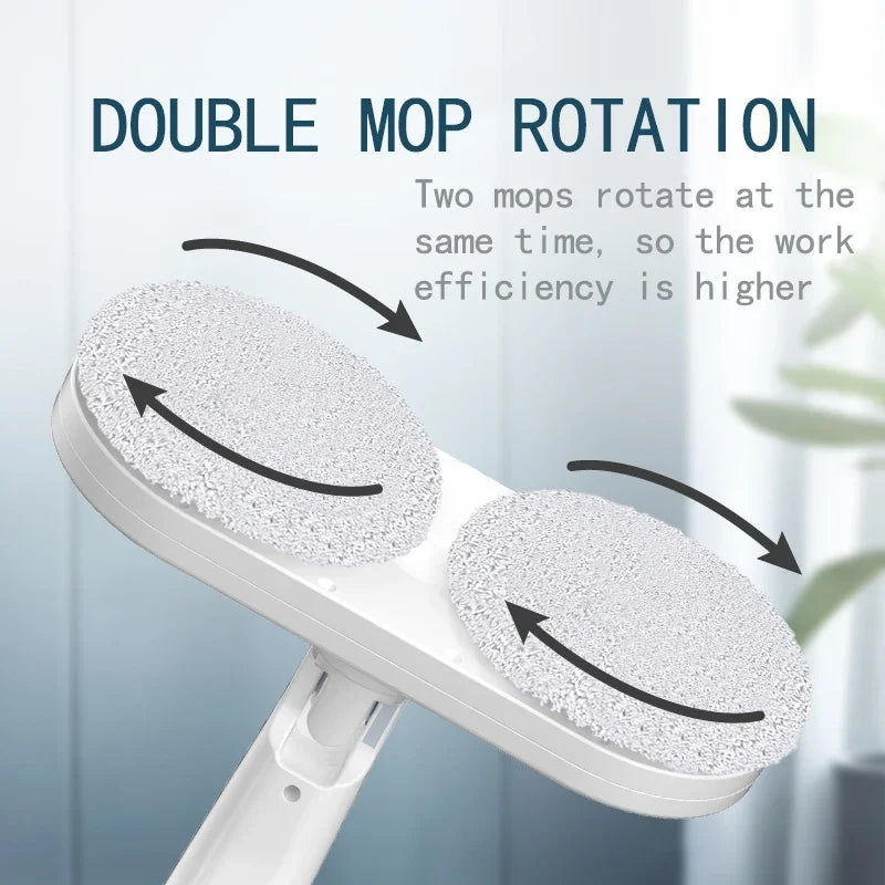 GUOHE Wireless Electric Mop with Spray & Steam | USB Rechargeable