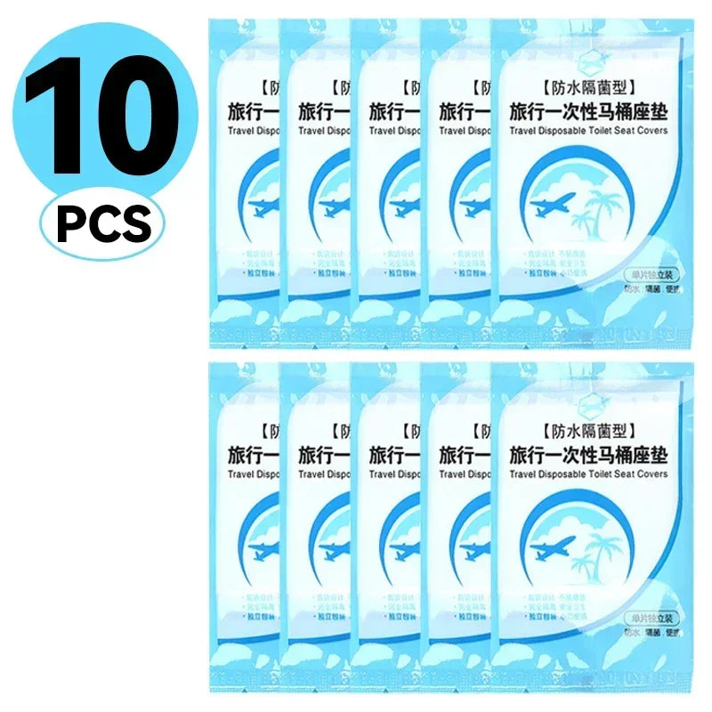 Toilet Seat Cover Toilet Lid for Bathroom Accessories Bowl Disposable Mat Protector Products Household Merchandises Home Garden Oasis Select 10PCS