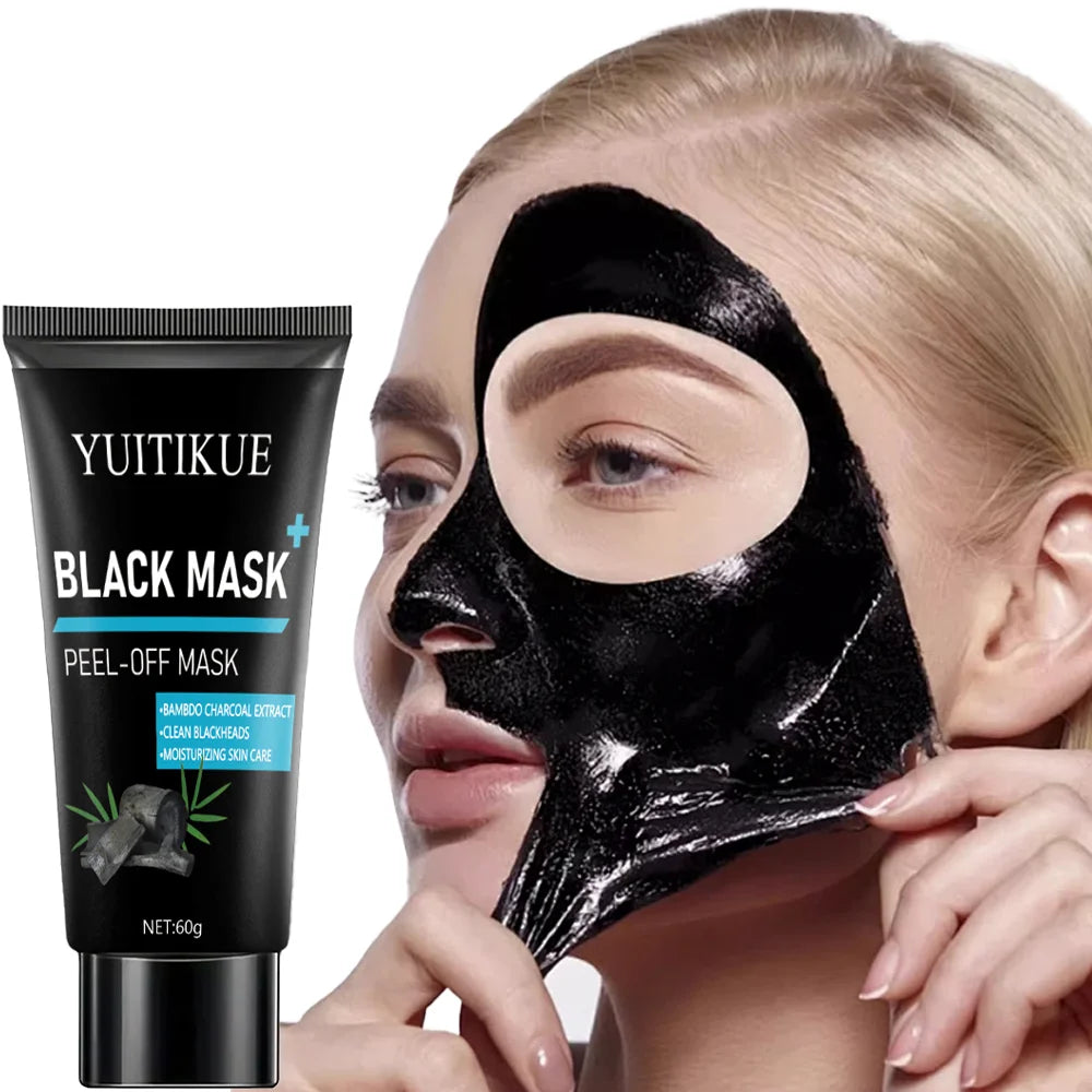 Black Peel Off Mask – Bamboo Charcoal Blackhead Remover 60g