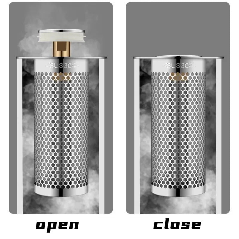 Stainless Steel Floor Drain Filter Mesh Pop-Up Bounce Core Basin Drain Stopper Shower Hair Catcher Strainer Bathroom Accessories Oasis Select