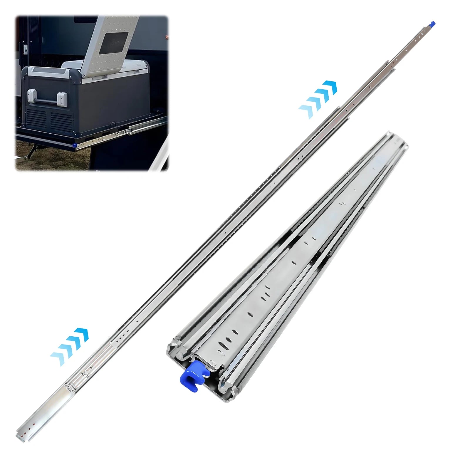Heavy Duty Side Mount Drawer Slides – Full Extension Ball Bearing Industrial Drawer Slides Oasis Select