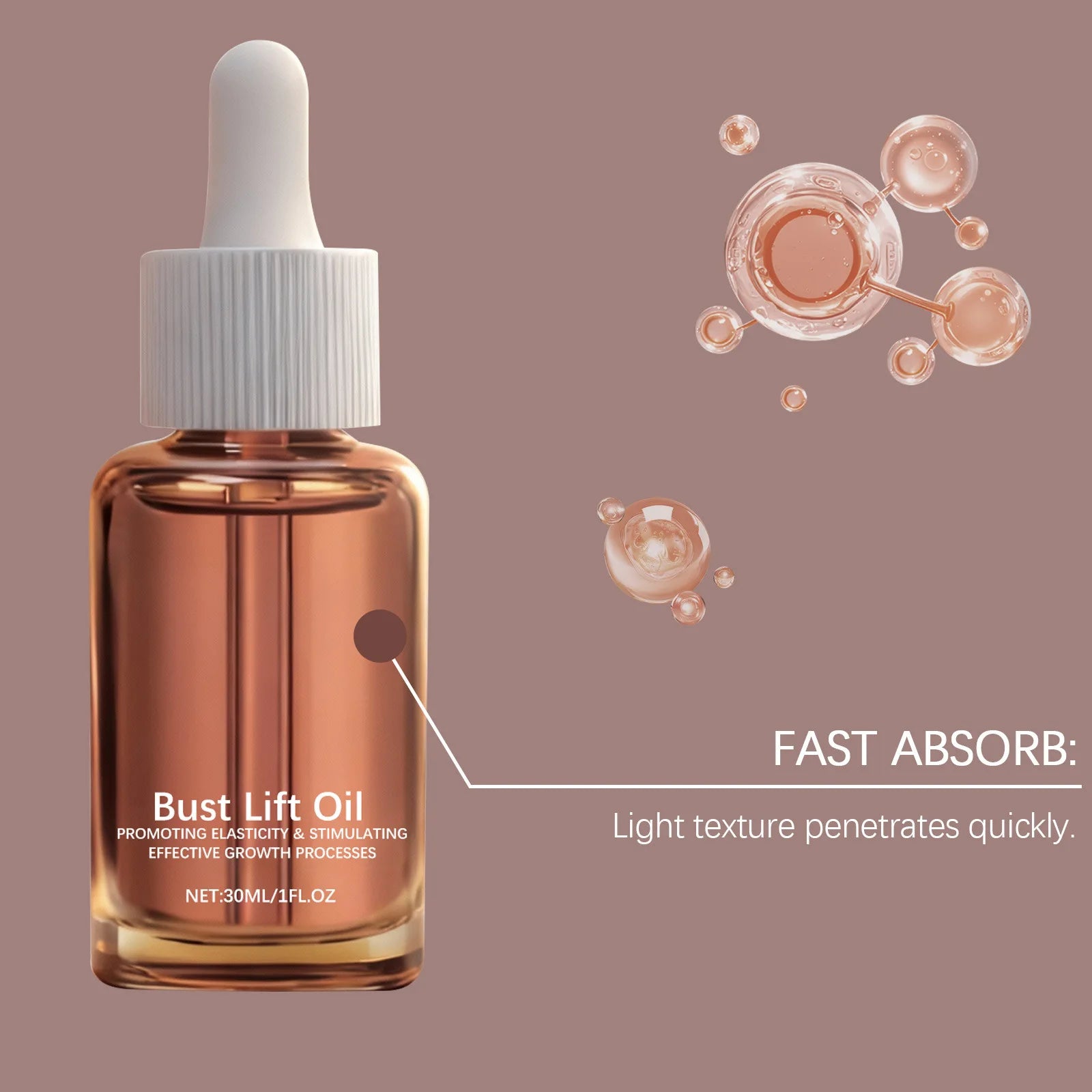 Ginger Extract Breast Plump Essential Oil Assist Massage Firm Chest Skin Enhance Chest Elastic Mild Safe Breast Enlargement Oil Oasis Select