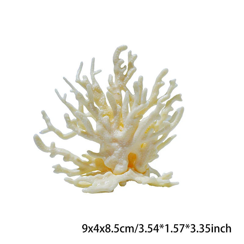 Coralline Artificial Fish Tank Decorations Aquarium Artificial PVC Plants Coral Ornaments Aquarium Landscape Aquarium Oasis Select Beige S